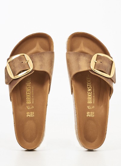 Γυναικεία Flats Madrid.Hex Ταμπά Δέρμα Birkenstock