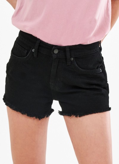 Women Skirts - Shorts Cut.Off Blue Cotton Superdry