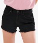 Women Skirts - Shorts Hr.Denim Black Cotton Superdry