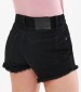 Women Skirts - Shorts Hr.Denim Black Cotton Superdry