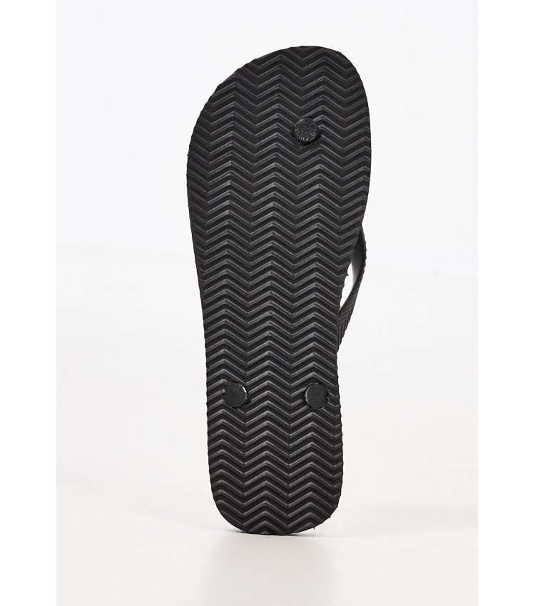 Men Flip Flops & Sandals MF310186A Black Rubber Superdry