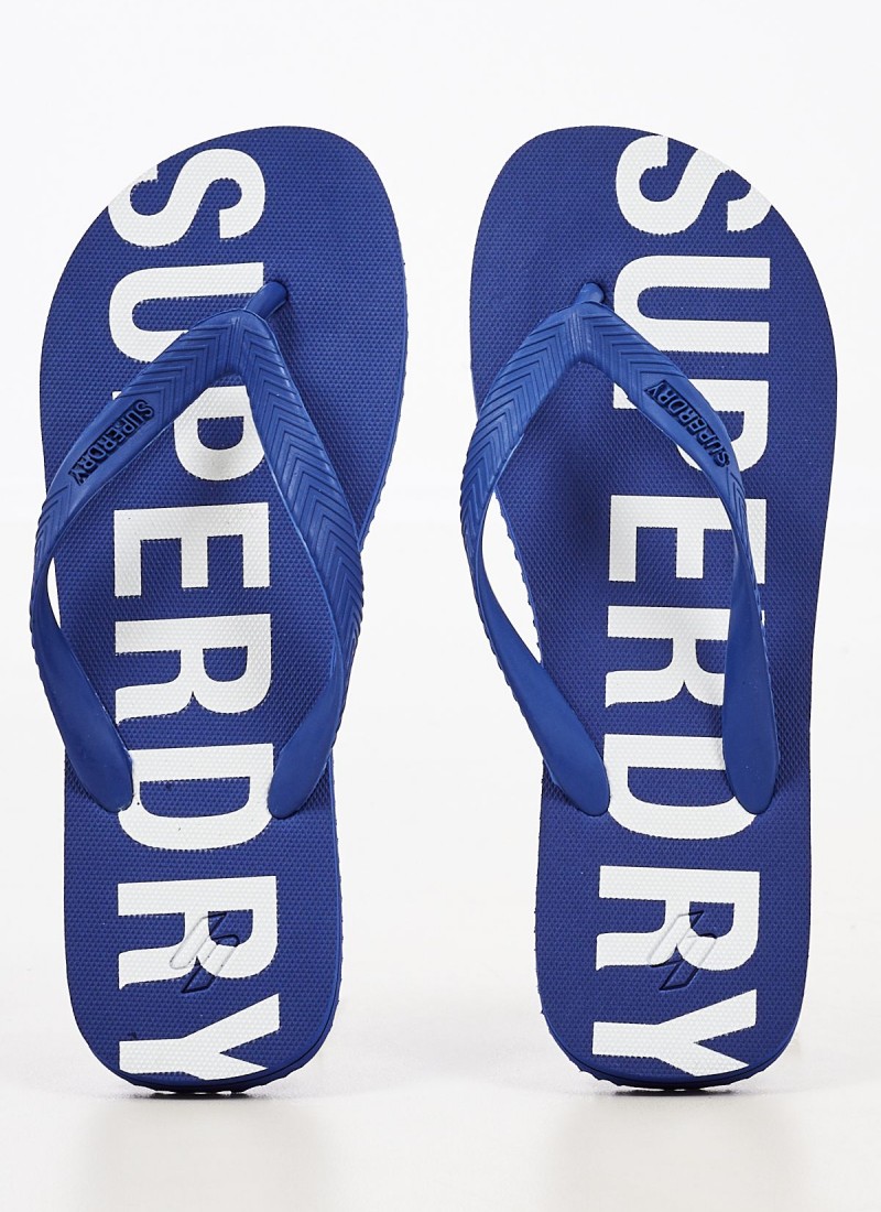 Men Flip Flops Sandals from the Superdry brand MF310186A Blue Rubber mortoglou.gr eshop