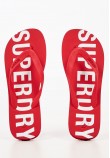 Men Flip Flops & Sandals MF310186A Red Rubber Superdry