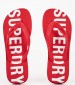 Men Flip Flops & Sandals MF310186A Red Rubber Superdry