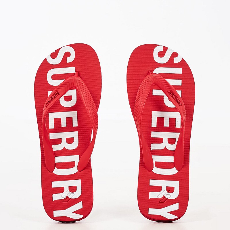 Men Flip Flops & Sandals MF310186A Red Rubber Superdry