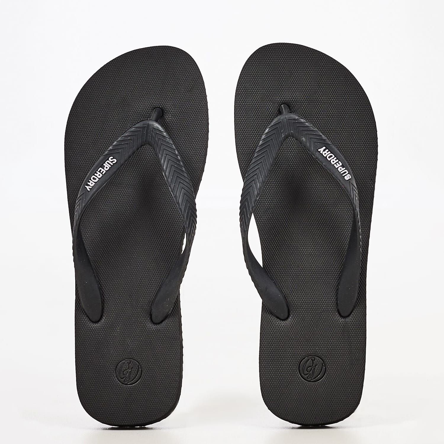Men Flip Flops & Sandals MF310190A Black Rubber Superdry Men Flip Flops & Sandals MF310190A Black Rubber Superdry
