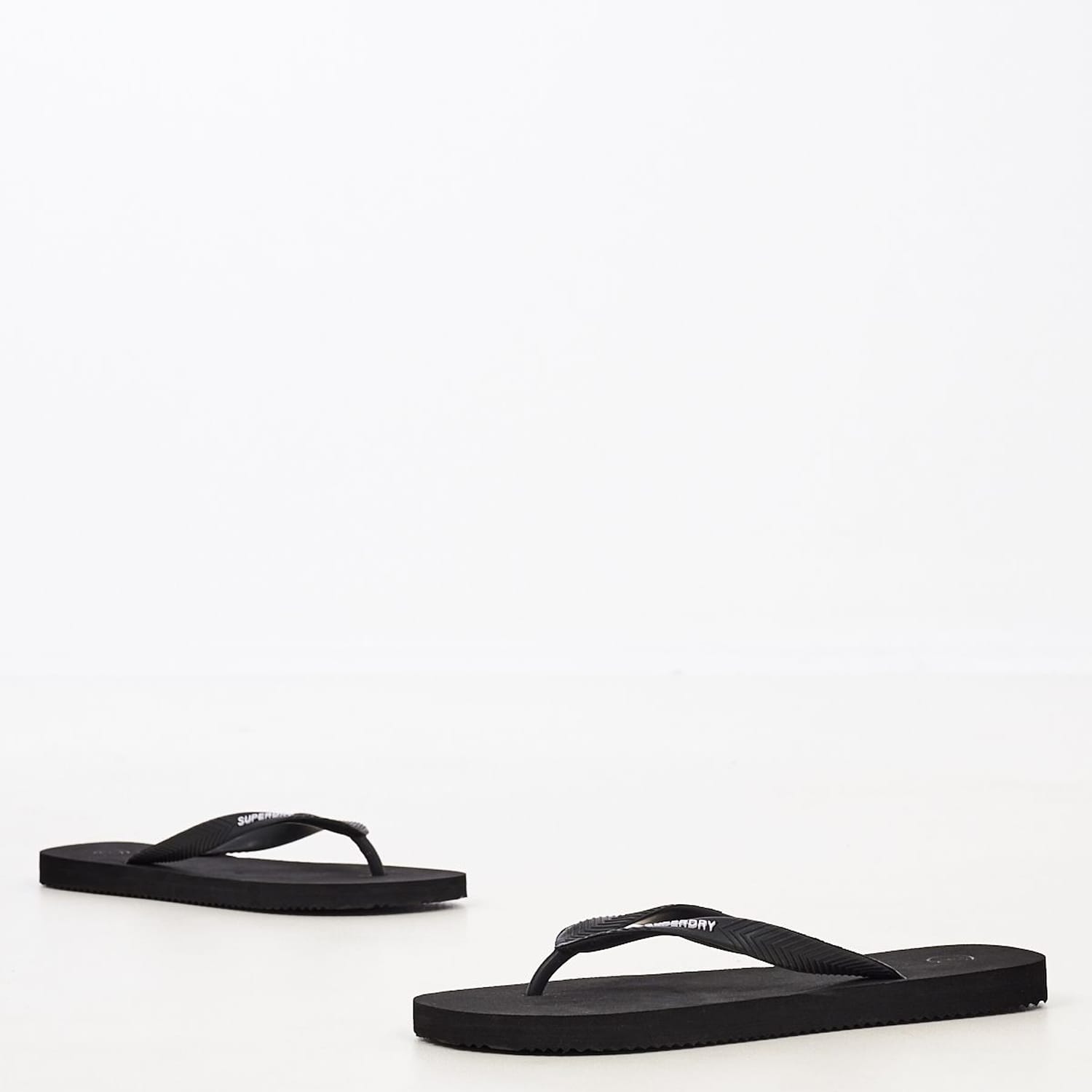 Men Flip Flops & Sandals MF310190A Black Rubber Superdry Men Flip Flops & Sandals MF310190A Black Rubber Superdry