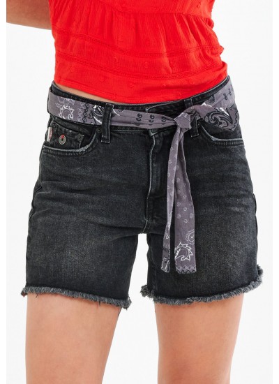 Women Skirts - Shorts Ovin.Shorts Black Cotton Superdry