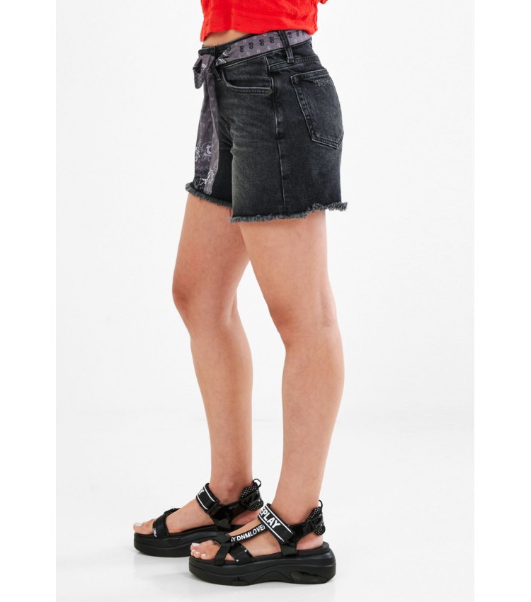 Women Skirts - Shorts Ovin.Shorts Black Cotton Superdry