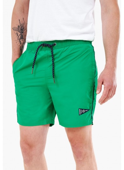 Ανδρικά Μαγιό Varsity.Swim Πράσινο Πολυεστέρα Superdry
