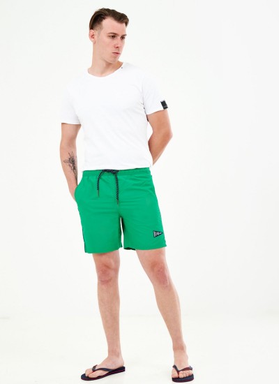 Ανδρικά Μαγιό Varsity.Swim Πράσινο Πολυεστέρα Superdry