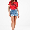 Γυναικείες Φούστες - Σορτς Vintage.Mini Μπλε Βαμβάκι Superdry Γυναικείες Φούστες - Σορτς Vintage.Mini Μπλε Βαμβάκι Superdry