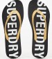 Women Flip Flops & Sandals WF310155A Black Rubber Superdry