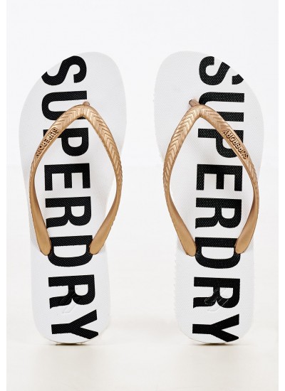 Women Flip Flops & Sandals WF310155A White Rubber Superdry