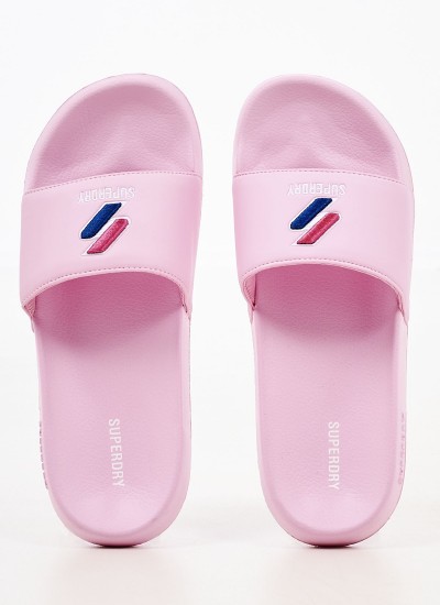 Women Flip Flops & Sandals Slider.Colors White Rubber Pepe Jeans