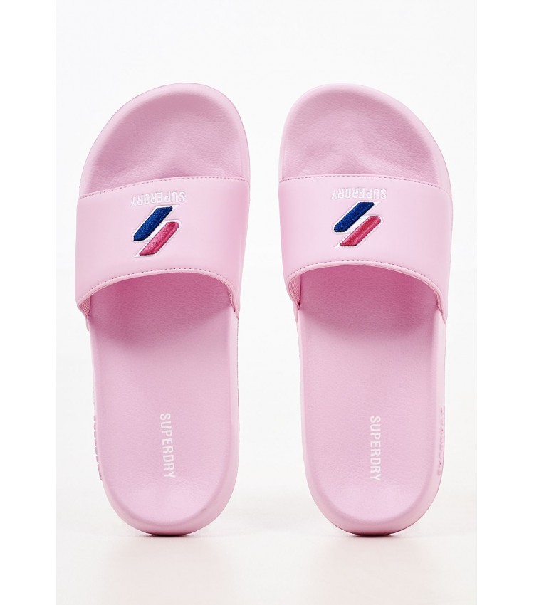 Women Flip Flops & Sandals WF310158A Pink Rubber Superdry