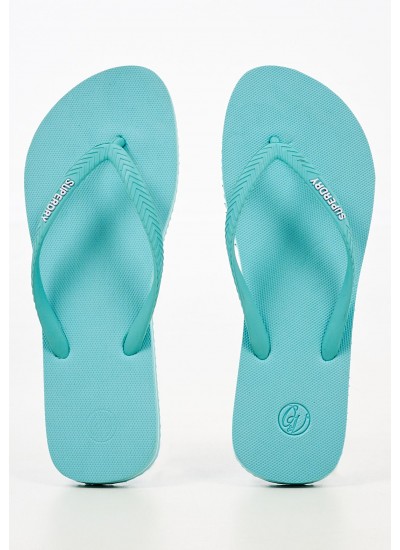 Women Flip Flops & Sandals WF310165A Turquoise Rubber Superdry