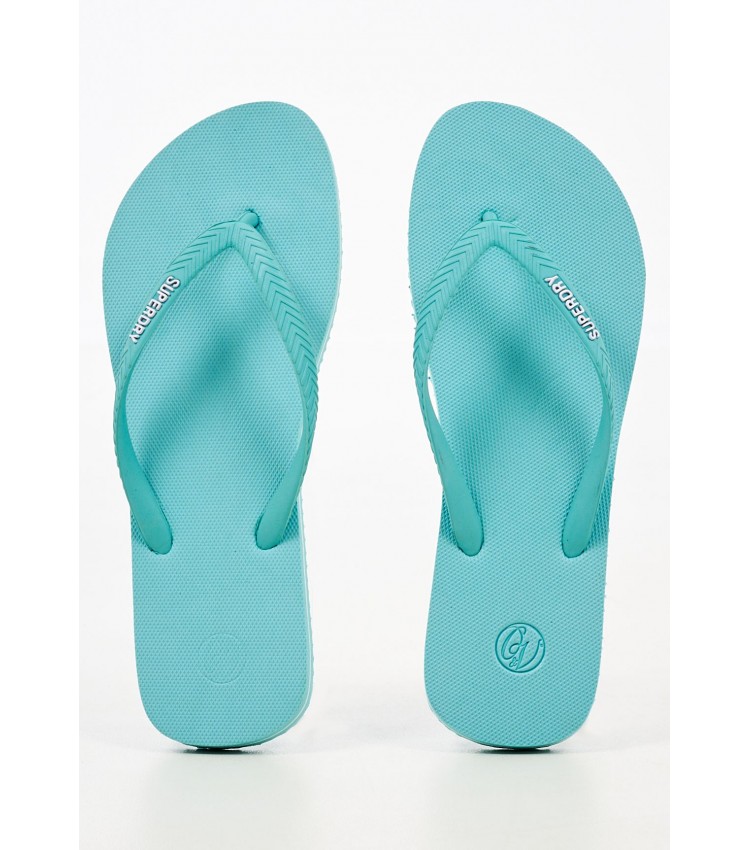 Women Flip Flops & Sandals WF310165A Turquoise Rubber Superdry