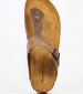 Men Flip Flops & Sandals 19M1 Taupe Leather Frau