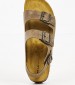 Men Flip Flops & Sandals 19M6 Taupe Leather Frau