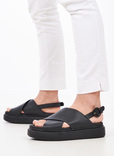 Γυναικεία Flats Gizeh.BS Ανθρακί Δέρμα Birkenstock