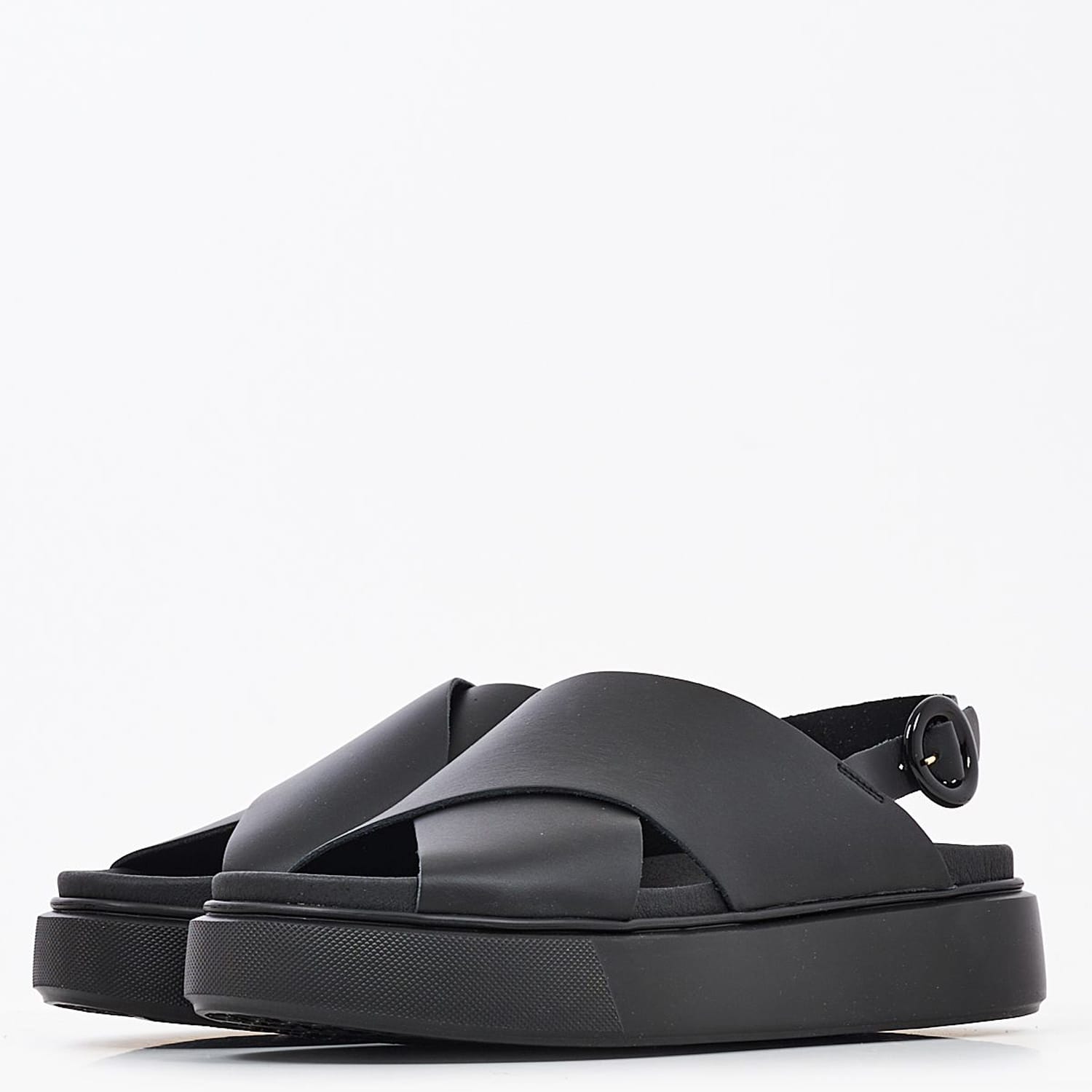 Women Platforms Low 40M6 Black Leather Frau Women Platforms Low 40M6 Black Leather Frau