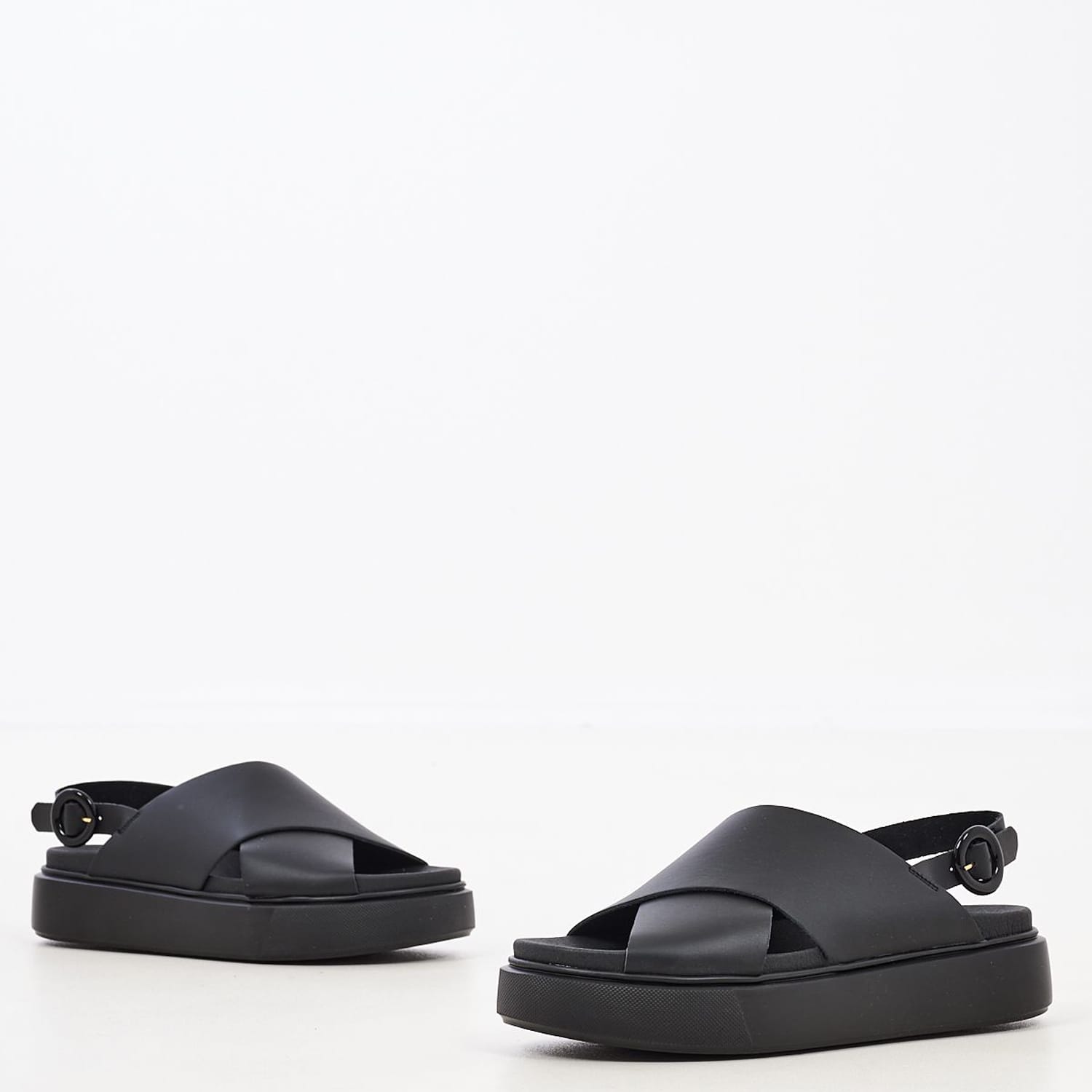 Women Platforms Low 40M6 Black Leather Frau Women Platforms Low 40M6 Black Leather Frau