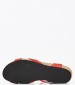 Women Platforms Low 59F7 Red Nubuck Leather Frau