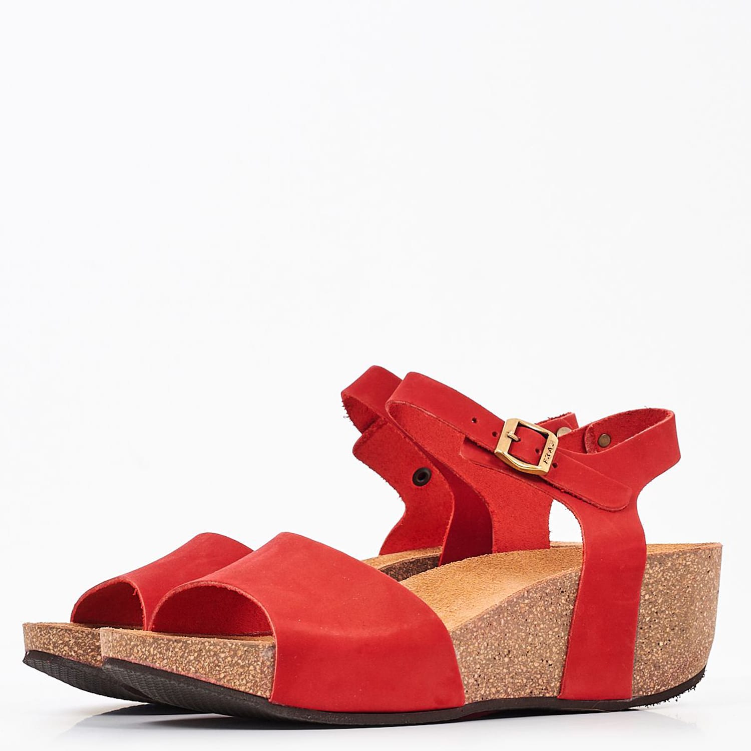 Women Platforms Low 59F9 Red Nubuck Leather Frau Women Platforms Low 59F9 Red Nubuck Leather Frau