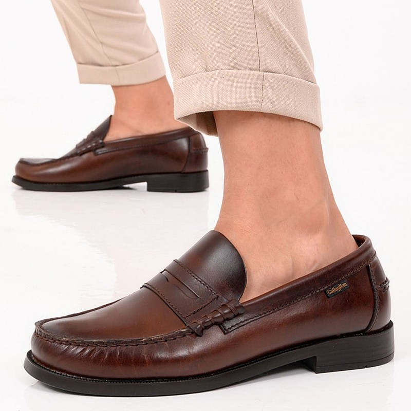 Men Moccasins 16100 Brown Leather Callaghan