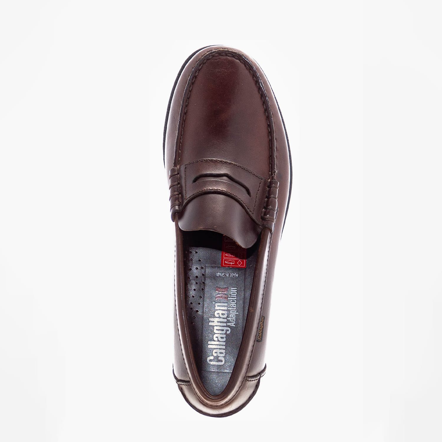 Men Moccasins 16100 Brown Leather Callaghan Men Moccasins 16100 Brown Leather Callaghan