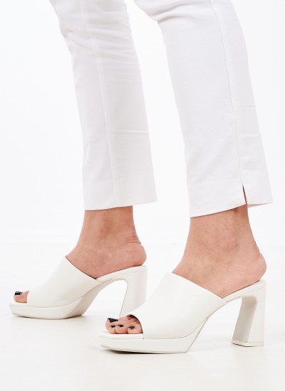 Γυναικεία Παπούτσια Casual Embed.Sneaker Άσπρο Ύφασμα Jeffrey Campbell