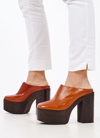 Γυναικεία Mules Italie Ταμπά Δέρμα Jeffrey Campbell