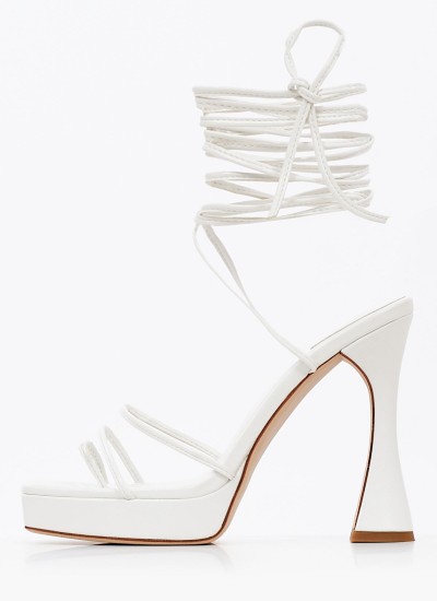 Γυναικεία Παπούτσια Casual Embed.Sneaker Άσπρο Ύφασμα Jeffrey Campbell