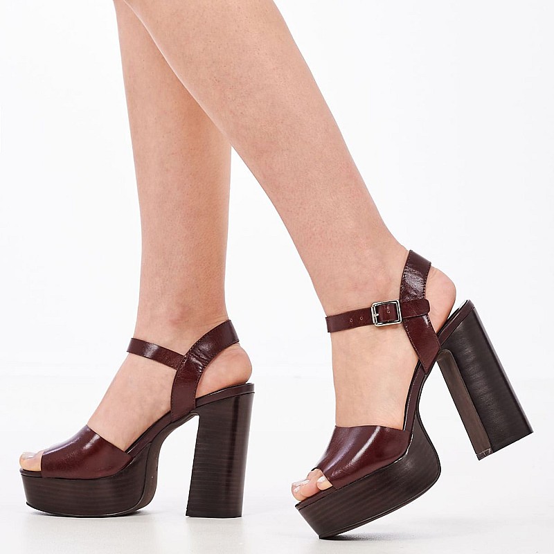 Γυνακεία Πέδιλα Summers Καφέ Δέρμα Jeffrey Campbell