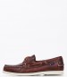 Men Sailing shoes Portland.Waxed Brown Leather Sebago