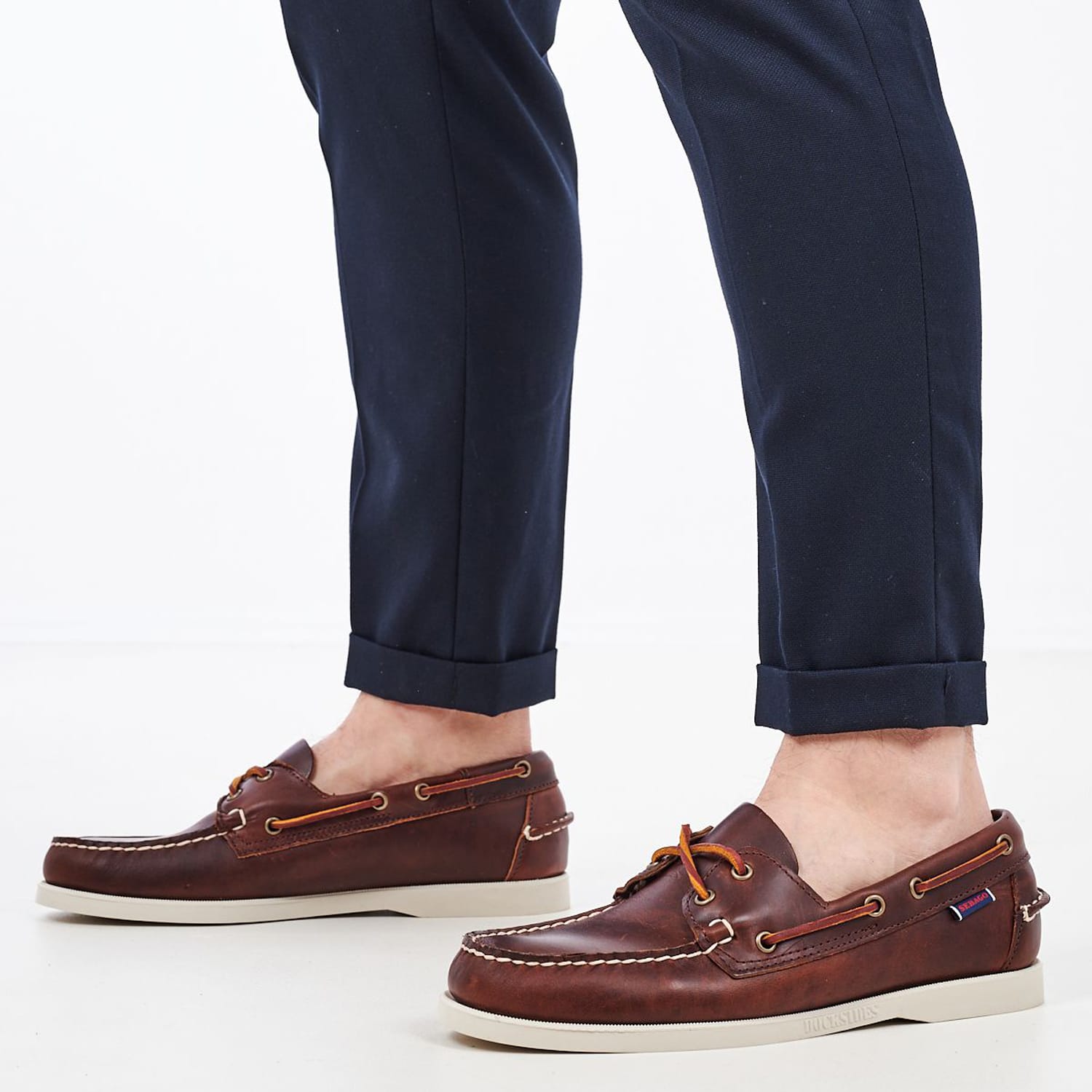 Ανδρικά Ιστιοπλοϊκά Portland.Waxed Καφέ Δέρμα Sebago
