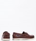 Men Sailing shoes Portland.Waxed Brown Leather Sebago