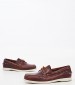 Men Sailing shoes Portland.Waxed Brown Leather Sebago