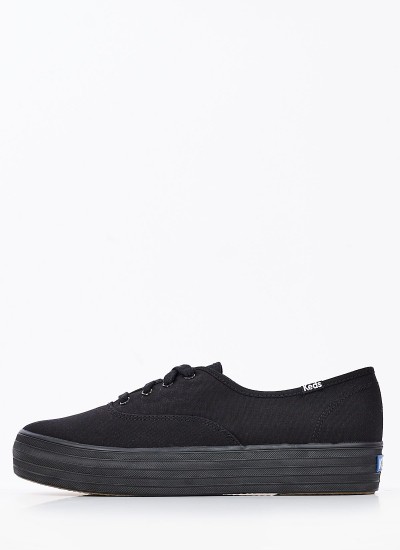 Γυναικεία Παπούτσια Casual WF49946 Άσπρο Πάνινο Keds