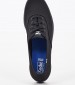 Women Casual Shoes WF56551 Black Fabic Keds