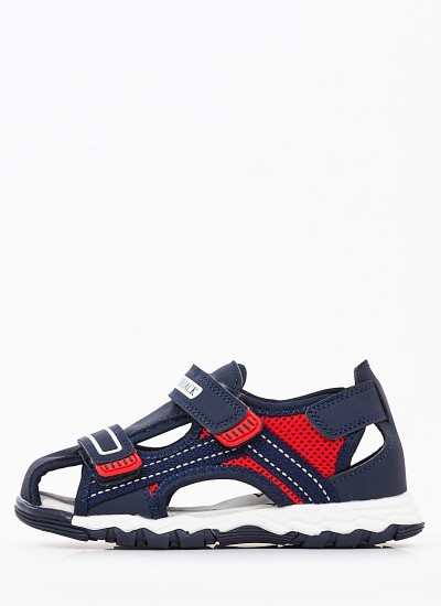 Kids Flip Flops & Sandals Buzz.Sandal DarkBlue Fabric Lumberjack