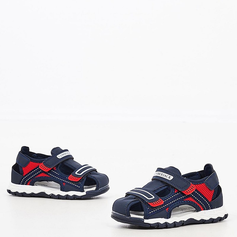 Kids Flip Flops & Sandals Buzz.Sandal DarkBlue Fabric Lumberjack