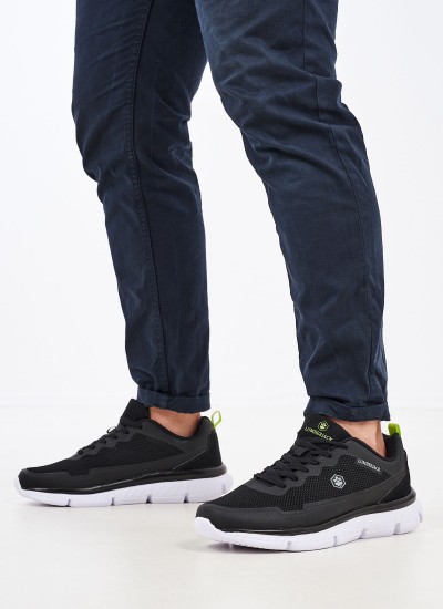 Ανδρικά Παπούτσια Casual Draco Μαύρο ECOleather Lumberjack