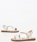 Kids Flip Flops & Sandals Jr.Pami White Leather Lumberjack