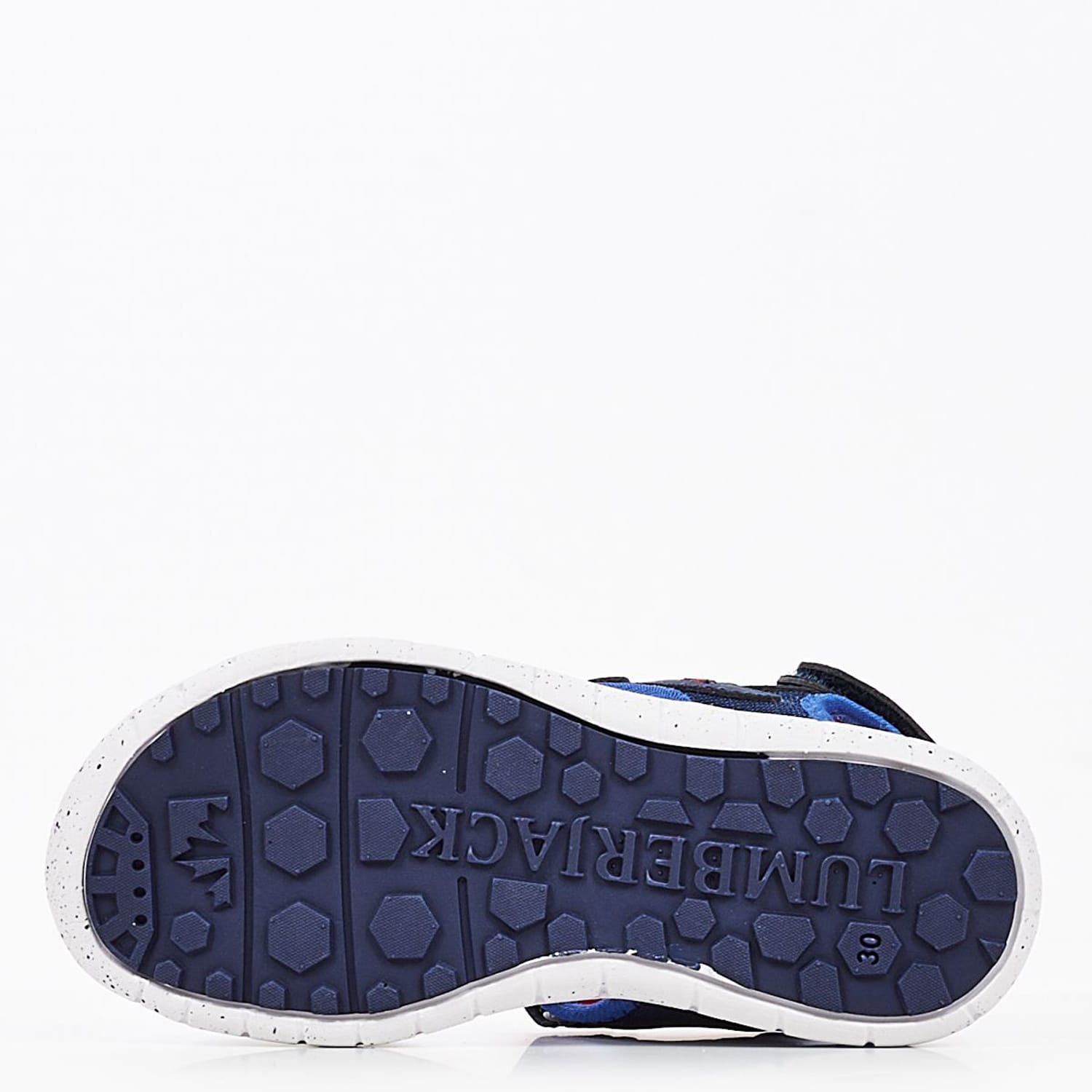 Kids Flip Flops & Sandals Spongy.Sandal Blue Fabric Lumberjack