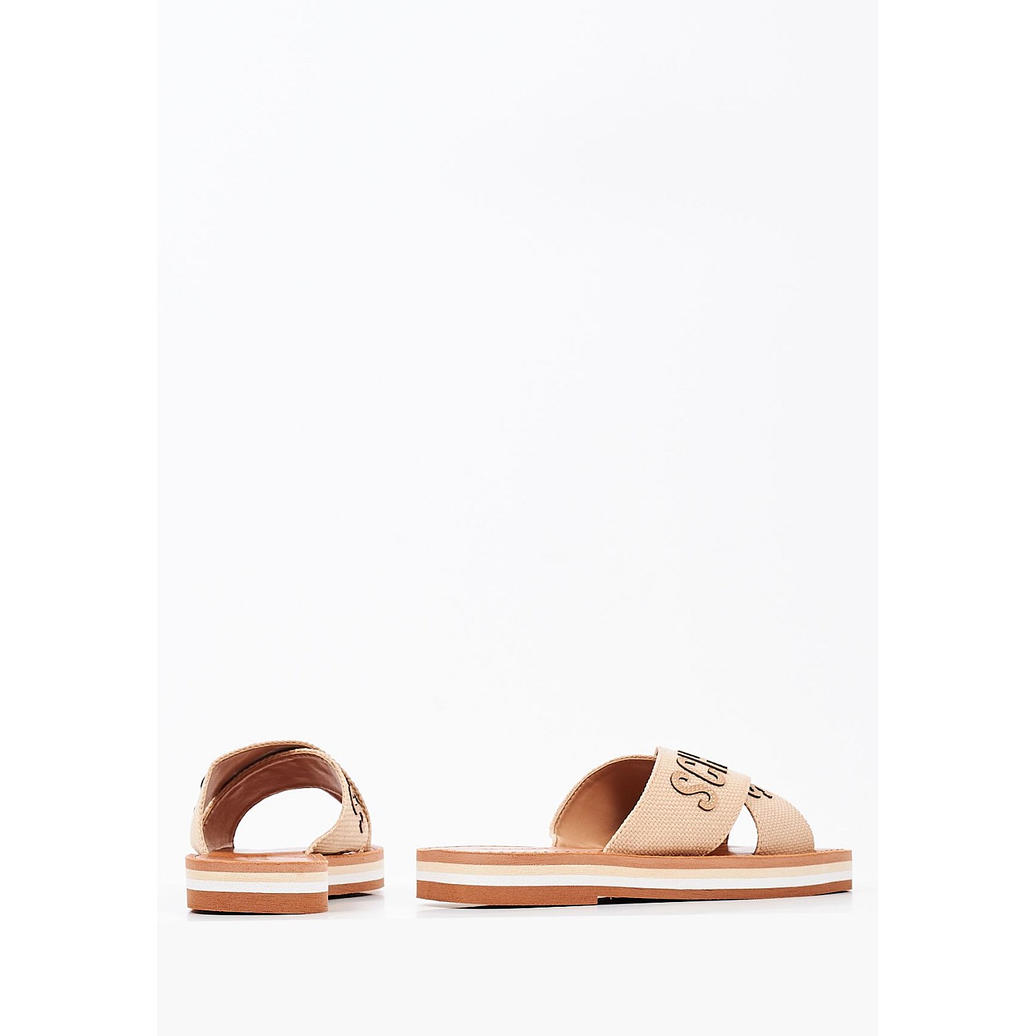 Γυναικεία Flats Salto.Baixo Μπεζ 'Υφασμα Schutz