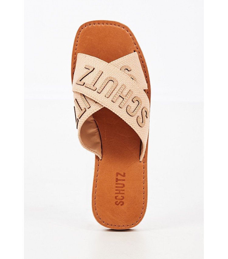 Women Flats Salto.Baixo Beige Schutz