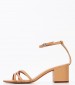 Women Sandals Salto.Medio Beige Leather Schutz