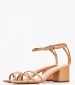 Women Sandals Salto.Medio Beige Leather Schutz